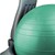 CanDo Plastic Mobile Ball Chair w/ Back - Green (15" Diameter)
